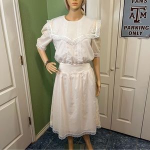 Vintage 1970s Gunne Sax by Jessica McClintock Midi Dress
